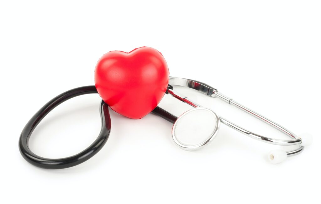 Stethoscope and heart